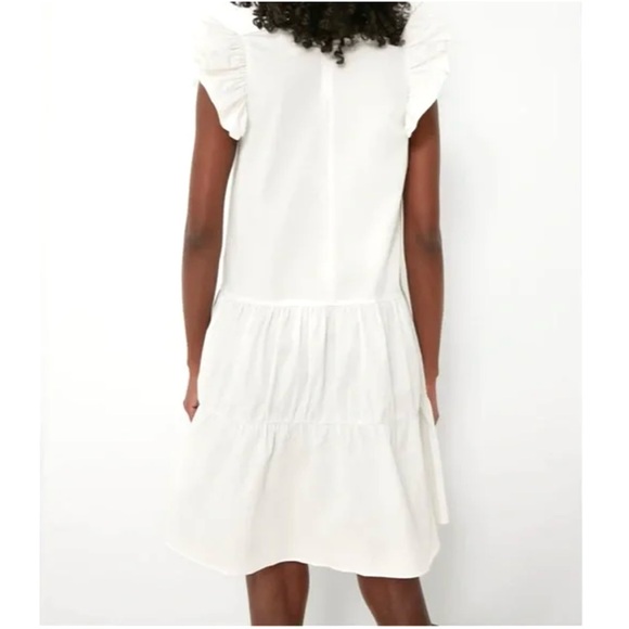 Tuckernuck Pomander Place Corrine Flutter Sleeve Dress - White -xl - Picture 2 of 6